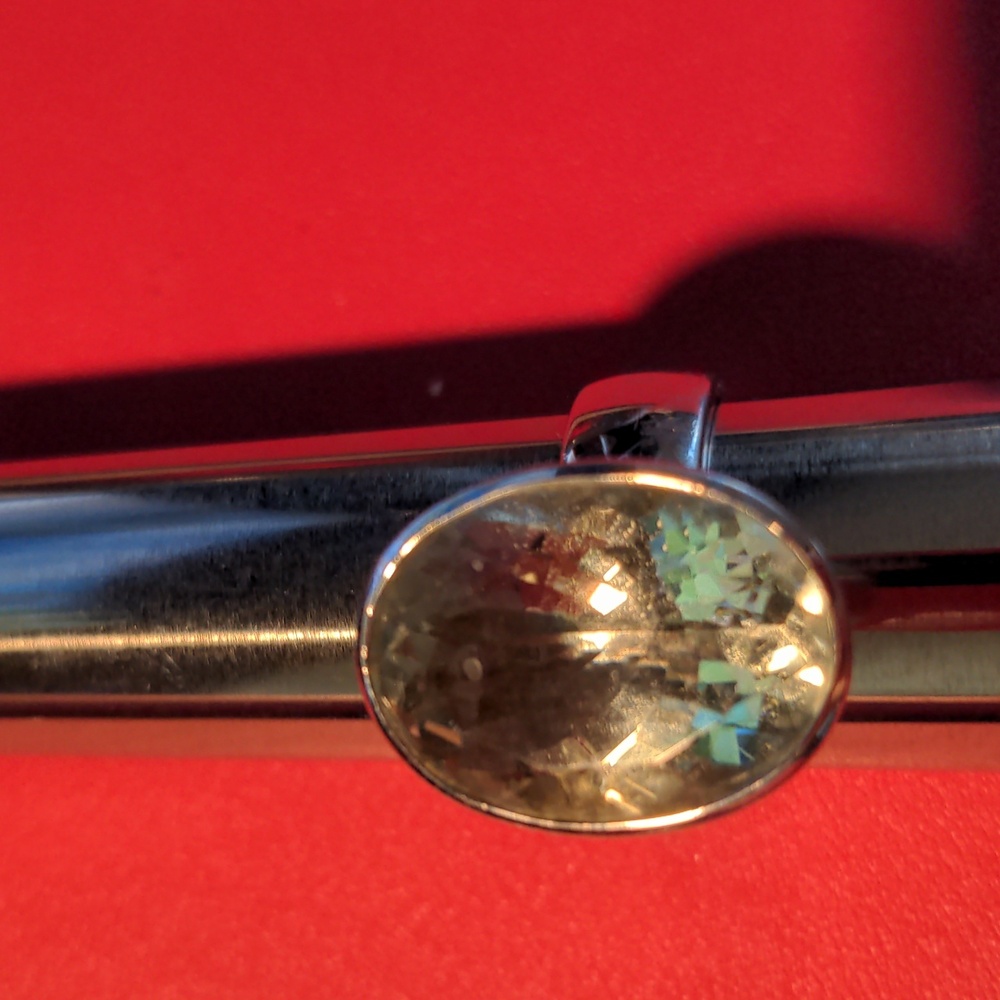 EUC Large Oval Peridot Bezel Ring